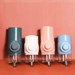 AACARB Cat Water Dispenser, 500/700ML Plastic Hamster Drinker Water Bottle Dispenser Feeder Hanging Pet Dog Squirrel Rabbit Drinking Head Pipe Water Bottle (Color : Sky Blue, Size : 500ml)