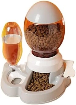 AYENCI Cat Automatic Water, 2.2L Pet Dog Cat Automatic Feeder Bowl Dogs Drinking Water 528ml Bottle Kitten Bowls Slow Food Feeding Container (Color : New Gray) -Pet Care Center 41RoLgEiZHL. AC