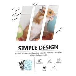 Mipcase 4 Pcs Flannel Mats Black Rabbits Cage Food Pig Guinea Breathable Diapers Sleep Training Liner Pets Washable Super Pee Green Cushions Dog Hedgehog Potty Cat Pet Bedding Chinchilla -Pet Care Center 41SE9bVIEAL