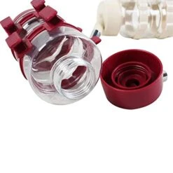 AACARB Cat Water Dispenser, Pet Drinking Fountains Dog Cage Bottle Dog Cat Water Dispenser Kettle Automatically Feeding Water (Color : Red Wine) -Pet Care Center 41SIRe471yL