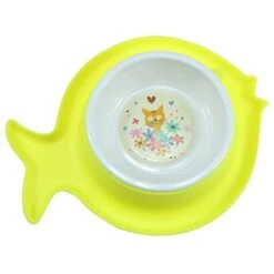 Fish Design -Pet Food Water Bowls,Silincone For Small Dogs Cats
