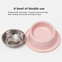 FUUIE Bowls For Food And Water Oblique Mouth 15° Healthy Eating Non-Slip Food Bowl (Color : Pink) -Pet Care Center 41UffLvUlhL
