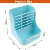 Rabbit Feeder Bunny Guinea Pig Hay Feeder, Hay Guinea Pig Hay Feeder, Chinchilla Plastic Food Bow (Pink)