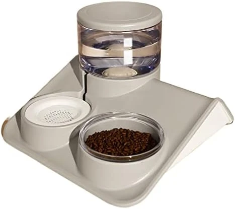 AYENCI Cat Automatic Water, 1.8L Dog Double Bowls Food Water 2 In 1 Pet Multifunction Feeders Large Capacity Transparent Cat Drinking Fountain (Color : Gray) 8 AYENCI Cat Automatic Water, 1.8L Dog Double Bowls Food Water 2 In 1 Pet Multifunction Feeders Large Capacity Transparent Cat Drinking Fountain (Color : Gray) - Image 6