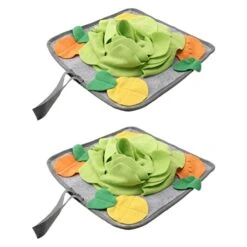 Ipetboom Teething Toy 2pcs Slow For Skills Animal Intelligence Eating Bunny Toys Dispenser Pig Cat Hunting Foraging Natural Ferret Enrichment Dog And Training Work Iq Rabbit Small Rug Toy