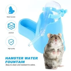 Iplusmile 6 Pcs Sky-blue Rat Hanging Green Bottles Light Bunny Base Hut Cage Chinchilla Ml Mice Food Feeder Rabbit Nozzle Little Auto Hamster Crate Ferret Puppy Hamsters Proof Pigs -Pet Care Center 41alrSeDuBS