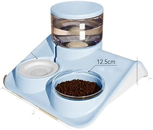 AYENCI Cat Automatic Water, 1.8L Dog Double Bowls Food Water 2 In 1 Pet Multifunction Feeders Large Capacity Transparent Cat Drinking Fountain (Color : Gray) 7 AYENCI Cat Automatic Water, 1.8L Dog Double Bowls Food Water 2 In 1 Pet Multifunction Feeders Large Capacity Transparent Cat Drinking Fountain (Color : Gray) - Image 5