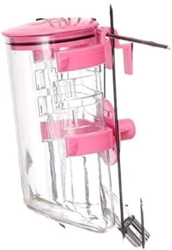 AACARB Cat Water Dispenser, Hanging Cage Pet Water Bottle 350ml Colorful Automatic Drinking Fountain Ball Stainless Steel Cat Dog Accessories (Size : Blue) -Pet Care Center 41bzdW1F2tL. AC