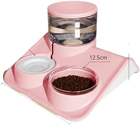 AYENCI Cat Automatic Water, 1.8L Dog Double Bowls Food Water 2 In 1 Pet Multifunction Feeders Large Capacity Transparent Cat Drinking Fountain (Color : Gray) 9 AYENCI Cat Automatic Water, 1.8L Dog Double Bowls Food Water 2 In 1 Pet Multifunction Feeders Large Capacity Transparent Cat Drinking Fountain (Color : Gray) - Image 7