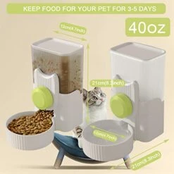 Lemtrflo Rabbit Feeder Hanging Automatic Cat Food Dispenser Cat Feeder Ferret Cage Accessories Bunny Water Dispenser Rabbit Food Water Bowl Rabbit Feeders For Cages Guinea Pig Kennel Water Dispenser… -Pet Care Center 41cOyvW88aL