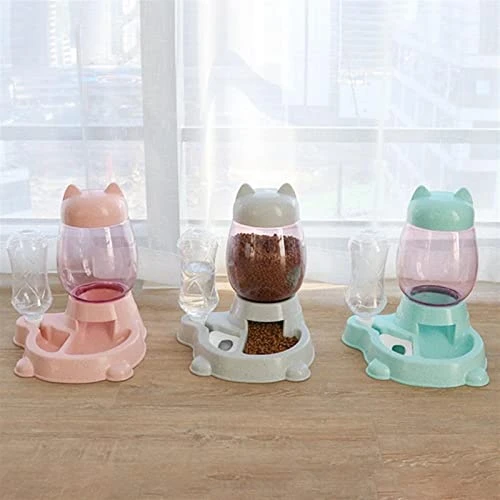 AACARB Cat Water Dispenser, Pet Automatic Drinking Fountain Dual-Use Food Bowl Water Bottle Dog Cat Feeder (Color : Pink) 7 AACARB Cat Water Dispenser, Pet Automatic Drinking Fountain Dual-Use Food Bowl Water Bottle Dog Cat Feeder (Color : Pink) - Image 5