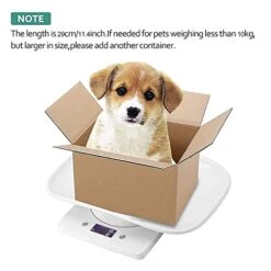 Ahdaskoo Digital Pet Scale,Max 33 Lbs LCD Display Small Animal Scale,g / Ml / Lb /oz,Multifunction Non‑slip Kitchen Food Scale For Hamster Kitten Puppy Hamster Little Bird,White -Pet Care Center 41hZE1ZFBBL