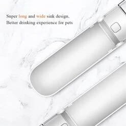 AACARB Cat Water Dispenser, Foldable Dog Water Bottle Leakproof Pet Drinking Bottle Bowl For Dogs Outdoor Portable Dog Waterer Dog Supplies (Color : White 420ml) -Pet Care Center 41i3L4m0YaL 1