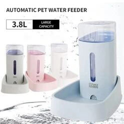 AYENCI Cat Automatic Water, 3.8L Pet Automatic Water Dispenser Dog Water Bottle Cat Bowl Large Capacity Drinker Feeder For Puppy Small Medium Dogs Cats (Color : Blue) -Pet Care Center 41jCr9FtGpL