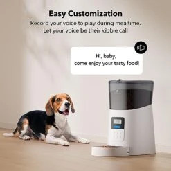 PETLIBRO Automatic Dog Feeder, 6L Dog Food Dispenser With Twist Lock Lid, Timed Dog Feeder With Clog-Free Design & Low Food LED Indication, Up To 50 Portion 6 Meals Daily For Dogs Cats Pets -Pet Care Center 41jM4Bswl1L