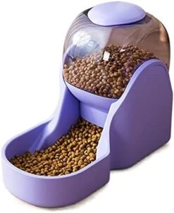AYENCI Cat Automatic Water, 3.8L Pet Dog Cat Automatic Feeder Bowl For Dogs Drinking Water Fountain Bottle Kitten Bowls Slow Food Feeding Container Supplies (Color : Food-Transparent) -Pet Care Center 41mPGC3vUeL. AC