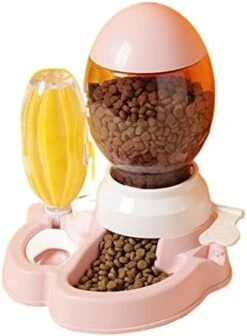 AYENCI Cat Automatic Water, 2.2L Pet Dog Cat Automatic Feeder Bowl Dogs Drinking Water 528ml Bottle Kitten Bowls Slow Food Feeding Container (Color : New Gray) -Pet Care Center 41nY3DZPCoL. AC