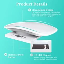 Digital Mini Pet Scale, Small Animal Weight Scale, Portable LCD Electronic Weighing Scale With Tray(Max. 22 Lbs), Multifunction Kitchen Scale For Food/Puppy/Kitten/Lizard/Hamster/Tortoise/Whelping 9 Digital Mini Pet Scale, Small Animal Weight Scale, Portable LCD Electronic Weighing Scale With Tray(Max. 22 Lbs), Multifunction Kitchen Scale For Food/Puppy/Kitten/Lizard/Hamster/Tortoise/Whelping -Pet Care Center 41nfThR5YLL