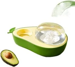 AYENCI Cat Automatic Water, Pet Dog Cat Feeder Avocado Shape Automatic Drinking Water Bottle Kitten Slow Food Bowl Small Pet Feeder Container (Size : Green Water) -Pet Care Center 41pP fDR9qL. AC