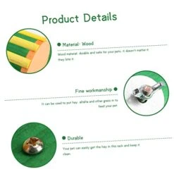 2 Pcs Small Pet Grass Stand Alfalfa Hay Chinchilla Hay Bunny Feeder Rabbit Hay Manger Small Animal Hay Feeder Rabbit Chew Toy Pet Food Holder Guinea Pig Food Frame Pet Nail Grinder -Pet Care Center 41q8we8YZRL