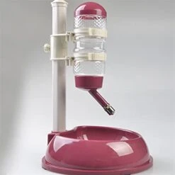 AACARB Cat Water Dispenser, Pet Cat Dog Water Drinker Dispenser Bottle Plastic Automatic Fountain Drinker Multicolor Food Stand Hamster Feeder Dish Bowl (Color : Gold) -Pet Care Center 41qbXO3buPL