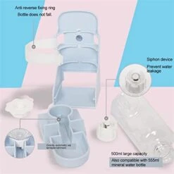 AYENCI Cat Automatic Water, 500ml Small Pet Hamster Automatic FeedersWater Fountain Plastic Rabbit Water Bottle Feeding Bowls Water Dispenser For Hamster (Color : Pink) -Pet Care Center 41rjA4UgOZL