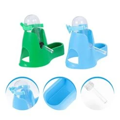 Iplusmile 6 Pcs Sky-blue Rat Hanging Green Bottles Light Bunny Base Hut Cage Chinchilla Ml Mice Food Feeder Rabbit Nozzle Little Auto Hamster Crate Ferret Puppy Hamsters Proof Pigs -Pet Care Center 41s7UGWz5jS