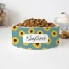 GENERIC Personalized Pet's Name Bowl, Sunflowers Pet Bowl Customized Name, Food Bowl For Dog, Cat Drinking Bowl, Ceramic Bowl Available In Two Sizes -Pet Care Center 41t4j0hFbEL