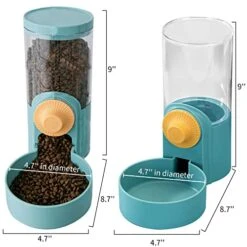Kathson 35oz Hanging Automatic Food Water Dispenser Gravity Pet Auto Feeder Waterer Set For Rabbit Cat Dog Chinchilla Guinea Pig Hedgehog Ferret (Food Dispenser) 13 Kathson 35oz Hanging Automatic Food Water Dispenser Gravity Pet Auto Feeder Waterer Set For Rabbit Cat Dog Chinchilla Guinea Pig Hedgehog Ferret (Food Dispenser) -Pet Care Center 41tbVDbYzlL