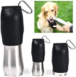 AYENCI Cat Automatic Water, Stainless Steel Water Dispenser Travel Pet Cat Portable Outdoor Water Bottle Walking Drinking Fountain For Small Big Dog (Size : 750ml) -Pet Care Center 41toB2Di2hL. AC 1