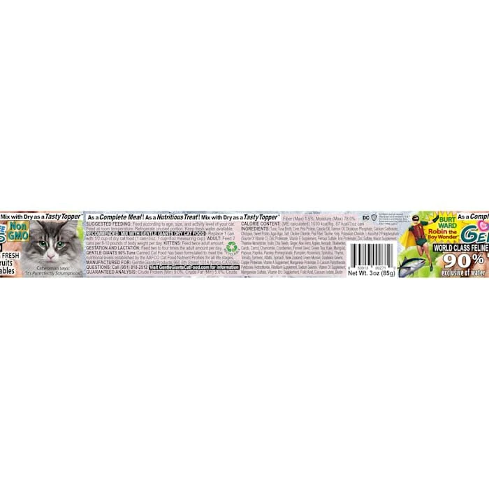 Gentle Giants Tuna Wet Cat Food, 3 Oz., Case Of 24, 24 X 3 OZ 6 Gentle Giants Tuna Wet Cat Food, 3 Oz., Case Of 24, 24 X 3 OZ - Image 4