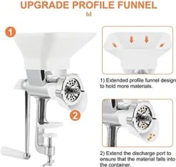 YUCHENGTECH Manual Animal Feed Food Pellet Machine Pet Dog Cat Food Pellet Mell Making Machine Pet Bait Granulator Pelleter With 1.5mm/2mm/2.5mm/3mm Molds (Small) -Pet Care Center 41vTsOy6kaL
