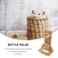 NOGRAX Adjustable Stand Small Pet Water Bottle With Stand Chinchilla Water Holder Bottle Stand Adjustable Bottle Holder Rabbit Bottle Rack For Dwarf Hamsters Gerbils Mice Rats Feeder -Pet Care Center 41vVWszUUpL