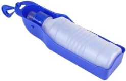 AACARB Cat Water Dispenser, 250ml/500ml Pet Dog Portable Plastic Water Bottle Pet Water Bottle Outdoor Travel Water Feeder Folding Bowl (Size : Blue, Color : 500ml) -Pet Care Center 41wivoHjtFL. AC