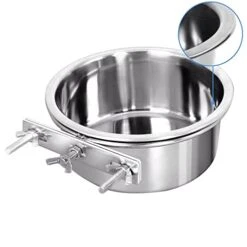 AYENCI Cat Automatic Water, Dog Kennel Stainless Steel Bowls No Spill Hanging Cage Box Water Food Pet Feeder Cat Puppy Feeding Easy To Install (Size : M)