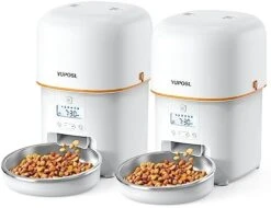 Yuposl Automatic Cat Feeders For 2-2L 2Packs, Over 180-day Battery Life Schedual Timed Pet Feeder, Automatic Dog Feeder 1-6 Meals Control, With Two Stainless Bowls,Pet Food Dispenser Dry Food -Pet Care Center 41y4gL TxXL. AC
