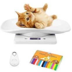 Digital Pet Scale Set, 33lb/15kg Small Animal Scale Food Scale Grams And Ounces, Kitchen Electronic Weight Scale, For Kitten/Puppy/Hamster/Little Bird/Rabbit -Pet Care Center 41zWXJ3WrOL 1