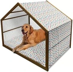 Ambesonne Acorn Wooden Pet House, Fallen Autumn Leaves Concept Squirrels In Peaceful Nature, Indoor & Outdoor Portable Dog Kennel With Pillow And Cover, Medium, Multicolor 30 Ambesonne Acorn Wooden Pet House, Fallen Autumn Leaves Concept Squirrels In Peaceful Nature, Indoor & Outdoor Portable Dog Kennel With Pillow And Cover, Medium, Multicolor -Pet Care Center 51 taoBD OL. AC