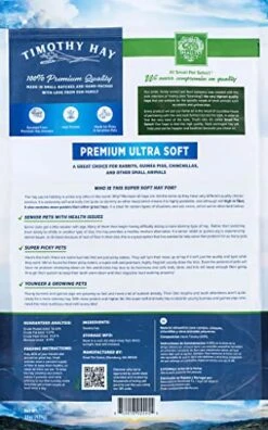 Small Pet Select - Premium Ultra Soft Timothy Hay, Rabbits, Guinea Pigs, Chinchillas, 15oz -Pet Care Center 5107Wdhp9EL
