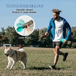 AYENCI Cat Automatic Water, Large Dog Water Bottle Portable Leak Proof Light Foldable Pet Drinking Bowl Suitable For Dogs Cats Traveling Walking Accessories (Color : Green)