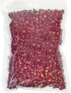 Rose Petals & Buds (4 Oz.) - Healthy Natural Dried Flower Herbivore Treat - Chinchillas, Guinea Pigs, Rabbits, Prairie Dogs, Degus, Hamsters, Rats, Squirrels, Sugar Gliders & Other Small Pets -Pet Care Center 513K3Q2DIS. AC