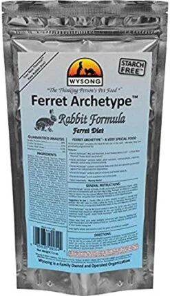 Wysong 858053 Ferret Archetype Quail Formula - Raw Ferret Food - 7.5 Ounce Bag -Pet Care Center 5150L1AtFWL. AC