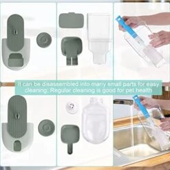 Lemtrflo Hanging Automatic Food Water Dispenser,Gravity Rabbit Feeder And Water Dispenser Set,Cage Cat Food And Water Dispenser Food Bowl For Bunny Chinchilla Guinea Pig Hedgehog Ferret -Pet Care Center 516dU9q7dSL