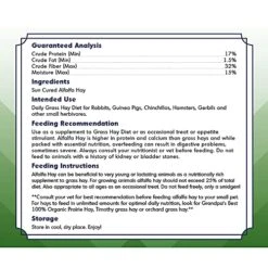 Grandpa's Best ALF10 10 Lb Alfalfa Hay Bale (Packaging May Vary ) -Pet Care Center 516f7O9CweS