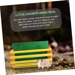 2 Pcs Small Pet Grass Stand Alfalfa Hay Chinchilla Hay Bunny Feeder Rabbit Hay Manger Small Animal Hay Feeder Rabbit Chew Toy Pet Food Holder Guinea Pig Food Frame Pet Nail Grinder -Pet Care Center 517wWbf86EL