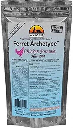 Wysong 858053 Ferret Archetype Quail Formula - Raw Ferret Food - 7.5 Ounce Bag -Pet Care Center 519gg3 jwDL. AC