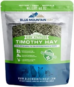 Blue Mountain High Altitude Timothy Hay (5 LB) Rabbits, Guinea Pigs | Bunny Rabbit, Hamster, Chinchilla & Gerbil Feed | Similar To Alfalfa Cubes, Orchard Grass Hay -Pet Care Center 51A2596eAYL. AC