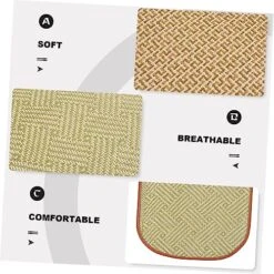 POPETPOP 4 Pcs Rabbit Mat Toys For Guinea Pigs Kitten Toys Guinea Pig Chew Toys Small Animal Grass Mat Small Animal Bedding Hamster Cooling Mat Cooling Grass Mat Natural Pet Bed -Pet Care Center 51BLa5LF6aL