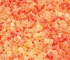 Dried Diced Papaya, Low Sugar No Sulfur (Unsulfured Natural Dices, No SO2) (11 Lb)