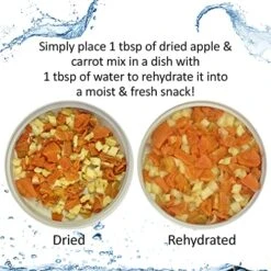 Hedgehog Treat Variety Pack - Healthy Natural Treat Assortment - Dried Mealworms, Dried Black Soldier Fly Larvae, Dried Crickets, Dried Apples & Carrots - Sampler Variety Value Package -Pet Care Center 51DgePSmhmL